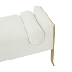 TOV Furniture Ines Textured Velvet Bench