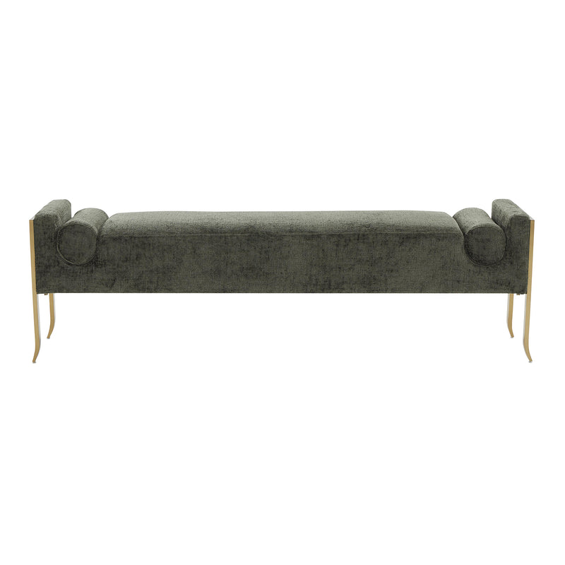 TOV Furniture Ines Textured Velvet Bench