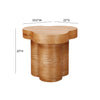 TOV Furniture Dora Oak Side Table