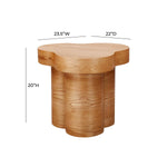 TOV Furniture Dora Oak Side Table