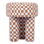 TOV Claire Checkered Boucle Stool