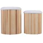 TOV Furniture Sagano Nesting Storage Ottoman Set of 2