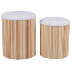 TOV Furniture Sagano Nesting Storage Ottoman Set of 2