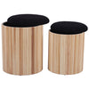 TOV Furniture Sagano Nesting Storage Ottoman Set of 2