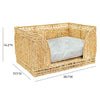 TOV Furniture Milou Natural Rattan Small Pet Bed