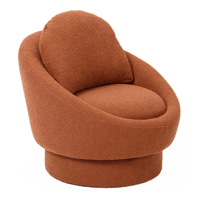 TOV Sammy Boucle Swivel Lounge Chair