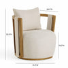 TOV Furniture Paolo Swivel Chair