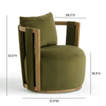 TOV Furniture Paolo Swivel Chair