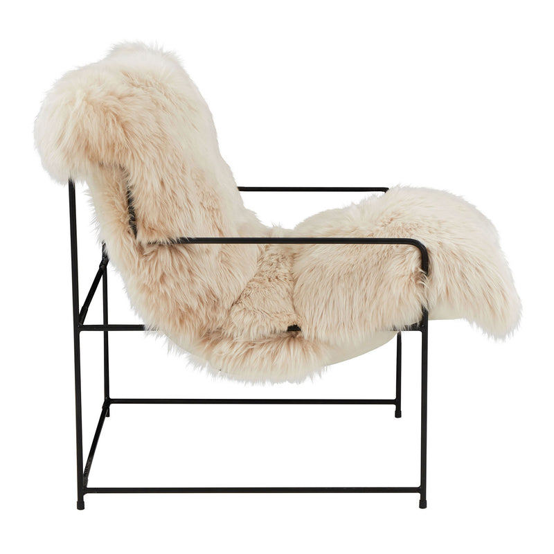 TOV Furniture Kimi Genuine Sheepskin Chair