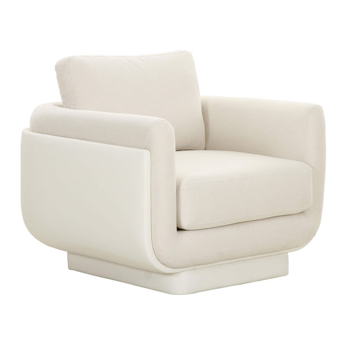 TOV Furniture Rhonnie Cream Monotone Armchair