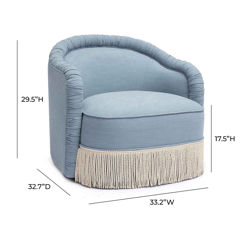 TOV Furniture Pamela Tassel Lounge Chair