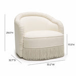 TOV Furniture Pamela Tassel Lounge Chair