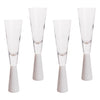 TOV Furniture Flute Champagne Glass Set of 4