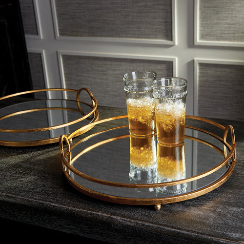 Hudson Mirrored Tray Set of 2