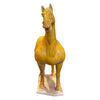 Currey & Co Tang Dynasty Persimmon Horse Sculpture - Final Sale