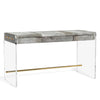 Interlude Home Cora Hide Desk