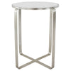 Round Stone Side Table