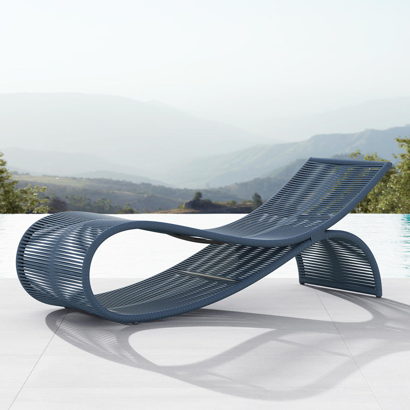 Azzurro Living Wave Outdoor Chaise Lounge