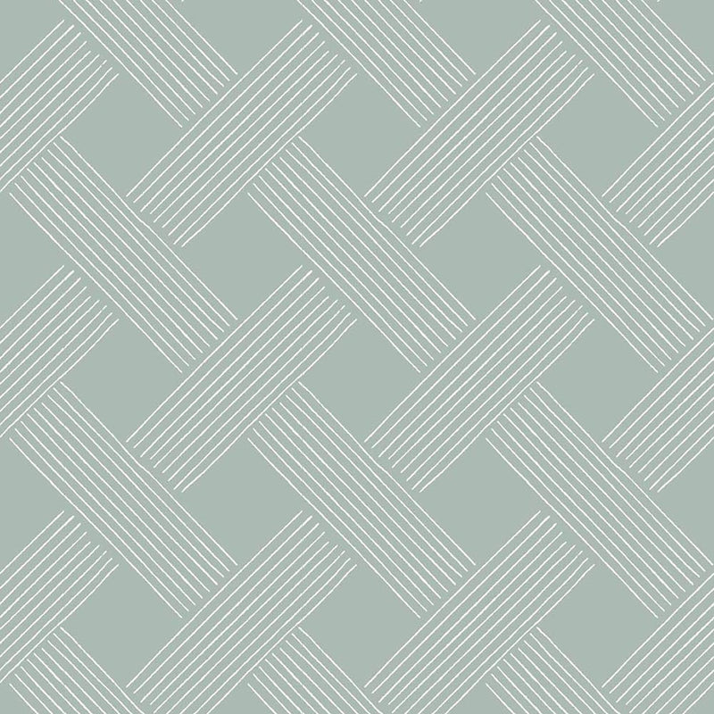 Mitchell Black Lattice Weave Wallpaper