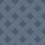 Mitchell Black Lattice Weave Wallpaper