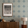 Mitchell Black Woven Basket Wallpaper