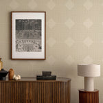 Mitchell Black Woven Basket Wallpaper