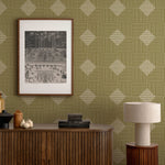 Mitchell Black Woven Basket Wallpaper