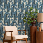 Mitchell Black Areca Palm Wallpaper