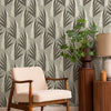 Mitchell Black Areca Palm Wallpaper