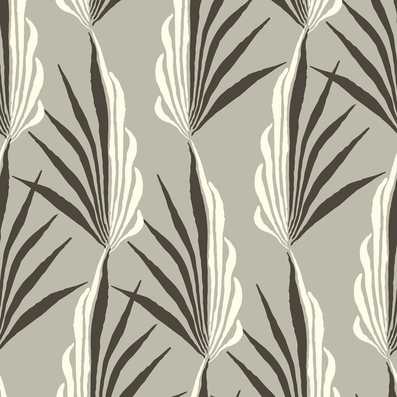 Mitchell Black Areca Palm Wallpaper