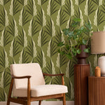 Mitchell Black Areca Palm Wallpaper