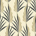 Mitchell Black Areca Palm Wallpaper