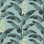 Mitchell Black Banana Leaf Wallpaper