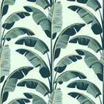 Mitchell Black Banana Leaf Wallpaper