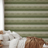 Mitchell Black Cabana Stripe Wallpaper