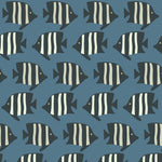 Mitchell Black Coastal Fish Wallpaper