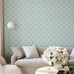 Mitchell Black Deco Lily Wallpaper