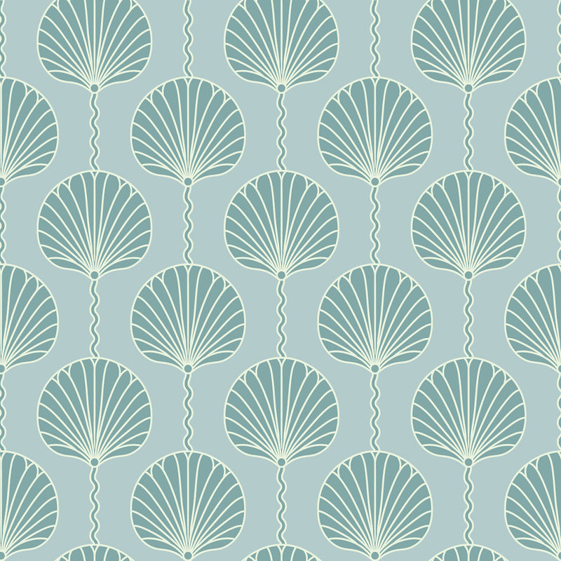 Mitchell Black Deco Lily Wallpaper