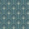 Mitchell Black Deco Lily Wallpaper