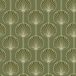 Mitchell Black Deco Lily Wallpaper