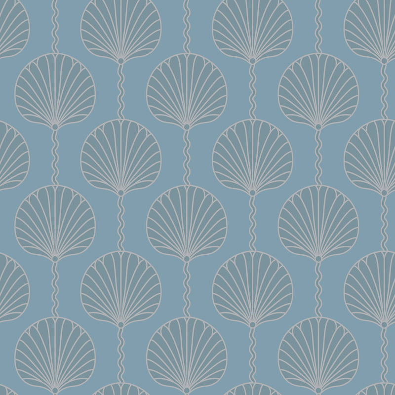 Mitchell Black Deco Lily Wallpaper