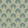 Mitchell Black Deco Lily Wallpaper