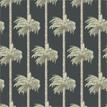 Mitchell Black Retro Tiki Palm Trees Wallpaper