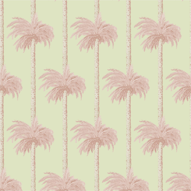 Mitchell Black Retro Tiki Palm Trees Wallpaper