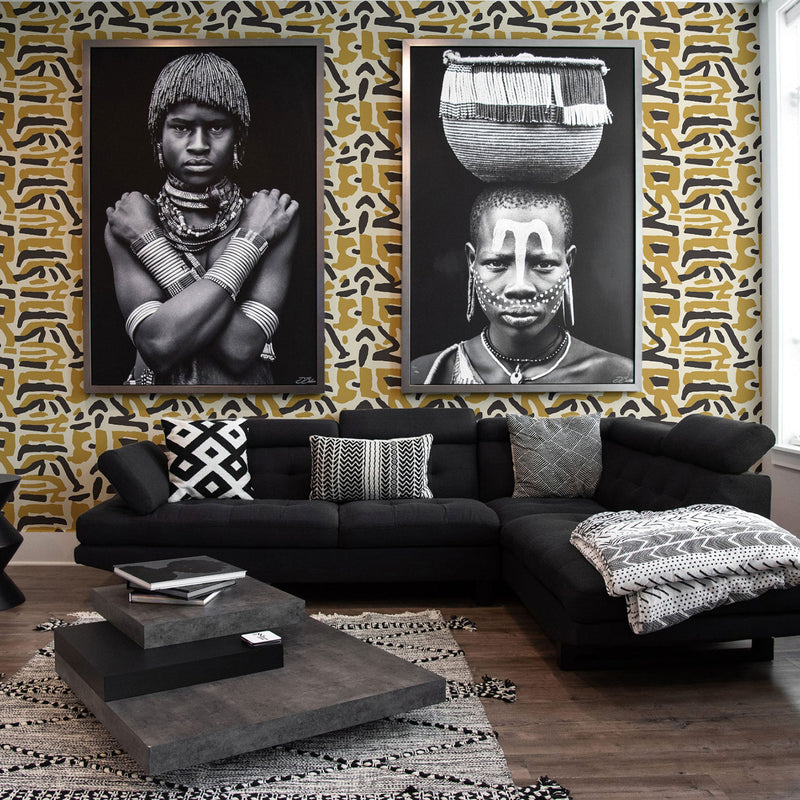 Mitchell Black x Blessed Little Bungalow Tribal Traditions Wallpaper