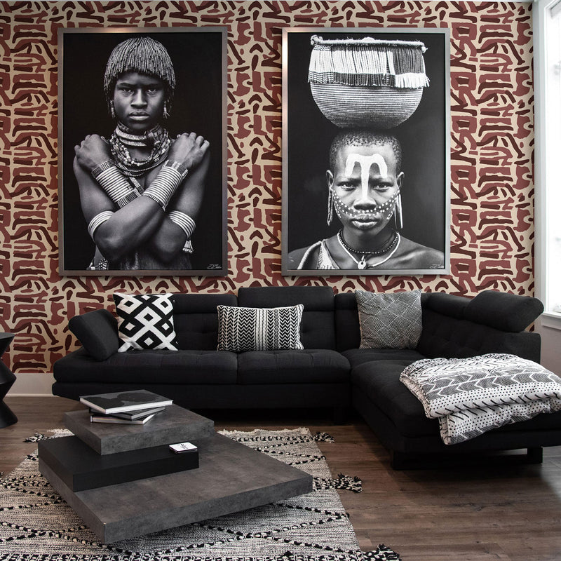 Mitchell Black x Blessed Little Bungalow Tribal Traditions Wallpaper