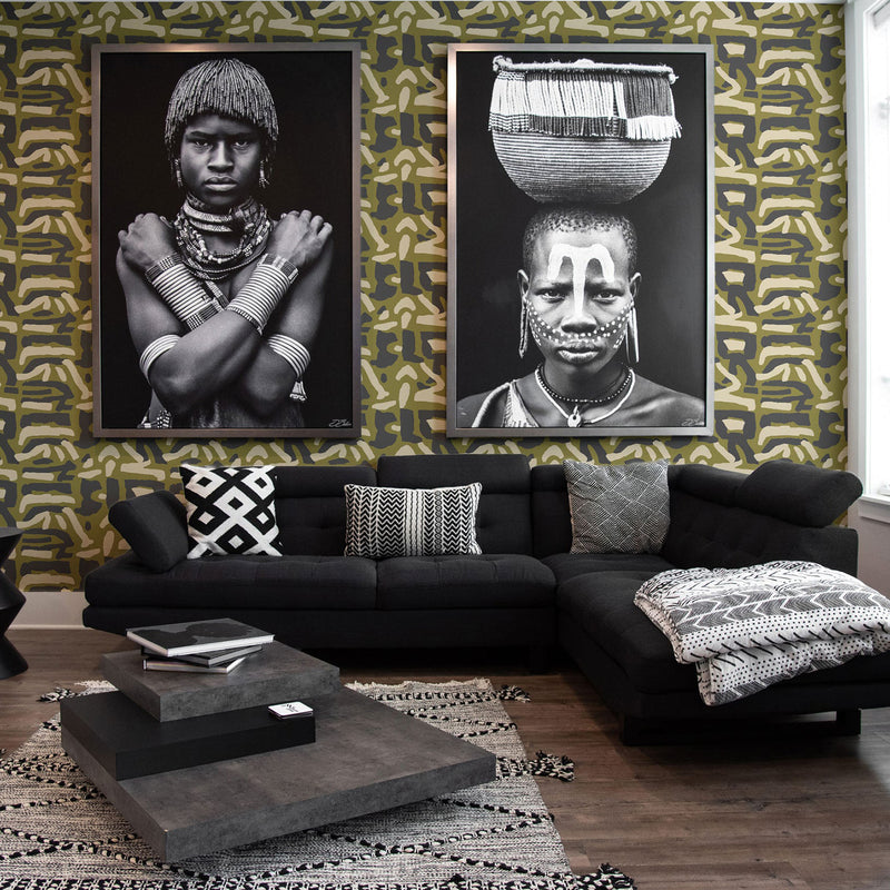 Mitchell Black x Blessed Little Bungalow Tribal Traditions Wallpaper