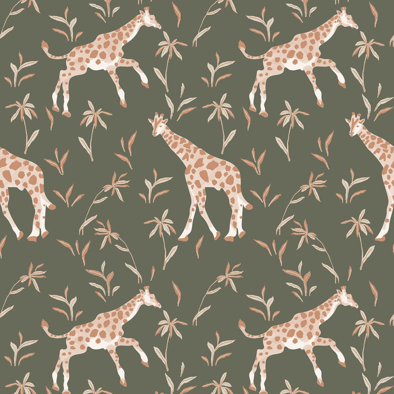 Mitchell Black x Blessed Little Bungalow Gentle Giraffe Wallpaper