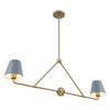 Crystorama Xavier 2-Light Linear Chandelier