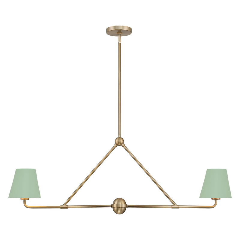 Crystorama Xavier 2-Light Linear Chandelier